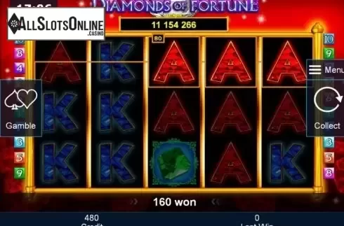 WIn. Diamonds of Fortune from Greentube