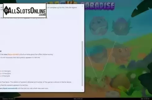 Features screen