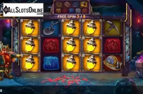 Free Spins Gameplay Screen