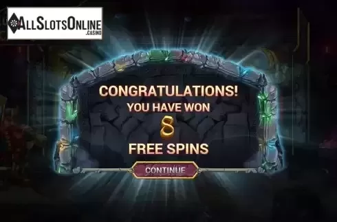 Free Spins Win Screen