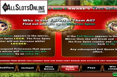 Screen6. Fairest of them All from Playtech