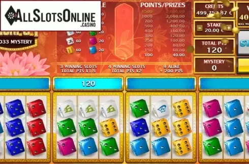 Win Screen 1. Fakir Dice from GAMING1