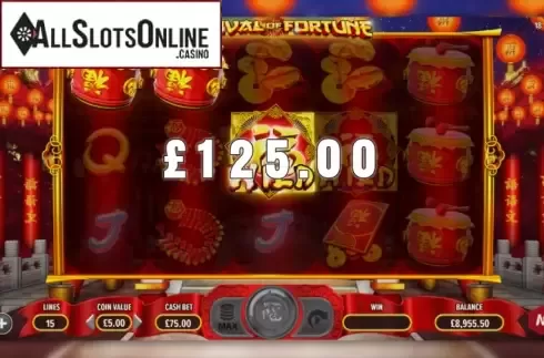 Win Screen. Festival Of Fortune from NetGaming