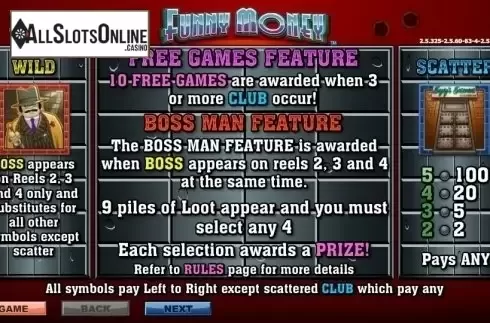 Screen2. Funny Money from NextGen