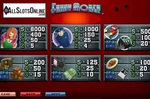 Screen3. Funny Money from NextGen