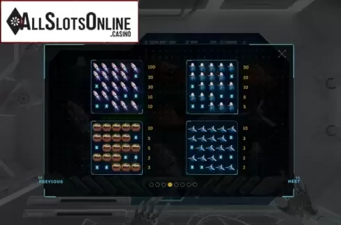 Symbols 2. Galaxy Slot from Smartsoft Gaming