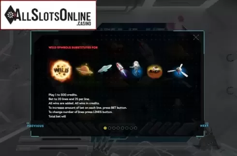 Features. Galaxy Slot from Smartsoft Gaming
