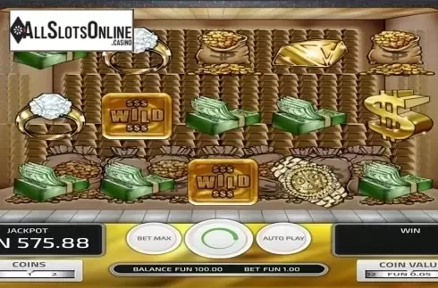 Reels screen. Gold Vault from Concept Gaming