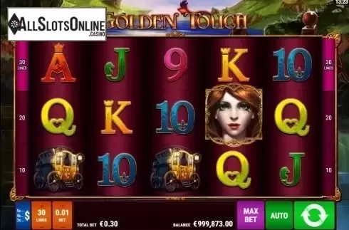 Reel screen. Golden Touch from Gamomat