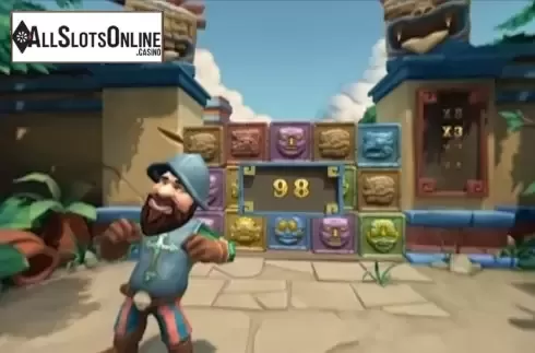 Win animation. Gonzo's Quest VR from NetEnt