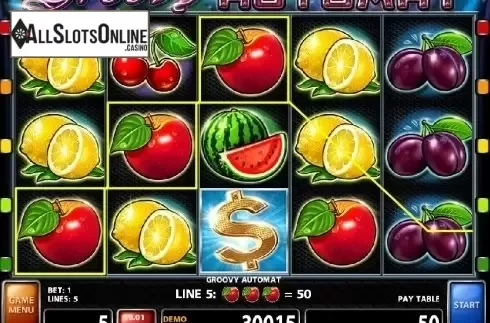 Screen 1. Groovy Automat from Casino Technology