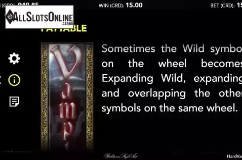 Expanding wild screen