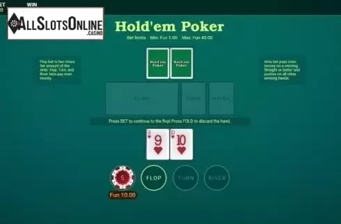 Reel screen. High Roller Hold'em Poker (OneTouch) from OneTouch