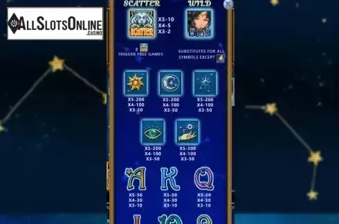 PayTable screen