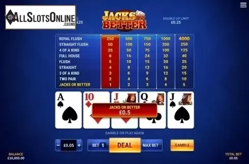 Game Screen 2. Jacks or Better (Skywind Group) from Skywind Group