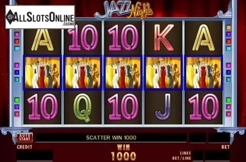 Win screen. Jazz Nights from Merkur