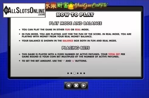 Paytable 3. Juicy Stacks (Shui Guo Cai Fu) from Skywind Group