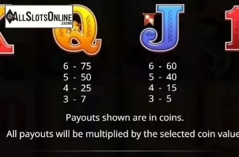 Paytable 2. Jumbo Stampede from iSoftBet