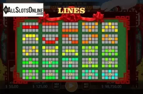 Paylines. Lion Dance (KA Gaming) from KA Gaming
