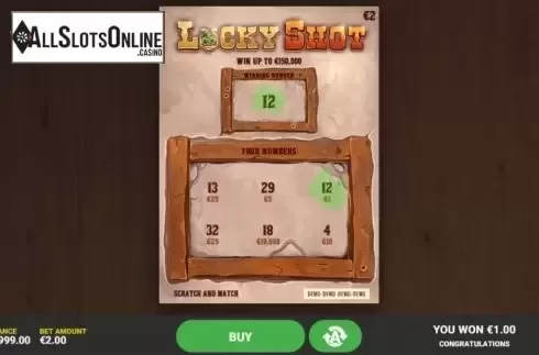 Game Screen 3. Lucky Shot from Hacksaw Gaming