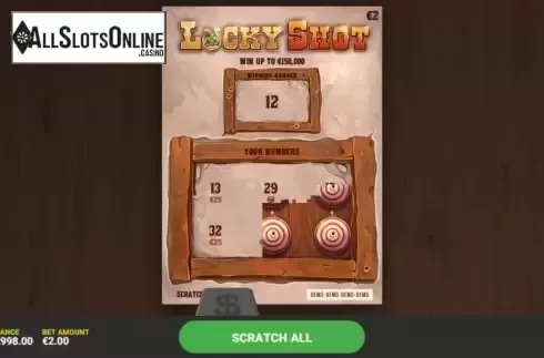 Game Screen 2. Lucky Shot from Hacksaw Gaming