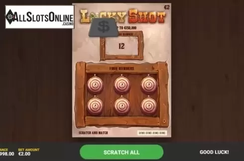 Game Screen 1. Lucky Shot from Hacksaw Gaming