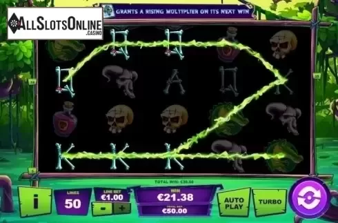 Win Screen . Maji Wilds from Playtech