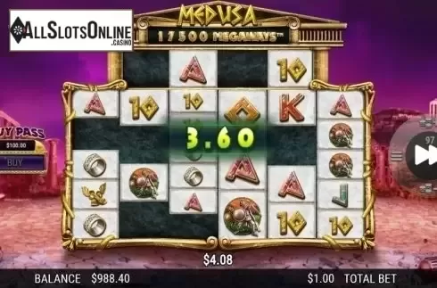 Win Screen 3. Medusa Megaways from NextGen