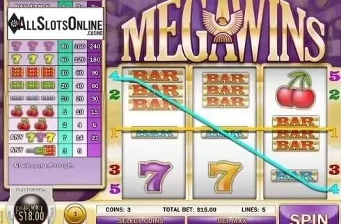 Win Screen 2. Megawins from Rival Gaming