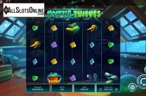 Reel Screen. Monster Thieves from Mancala Gaming