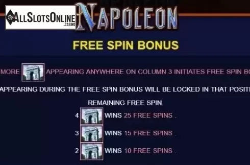 Paytable 1. Napoleon (JDB168) from JDB168