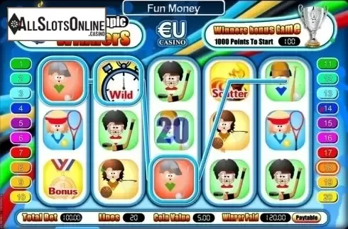 Screen6. Olympic Winners from SkillOnNet