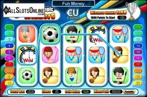 Screen7. Olympic Winners from SkillOnNet