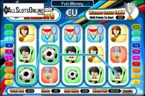 Screen8. Olympic Winners from SkillOnNet
