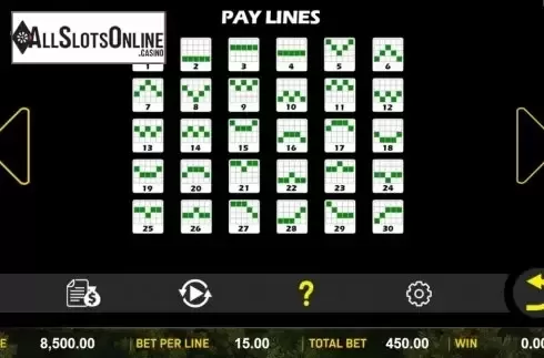 Paylines. Panda Payday from Aspect Gaming