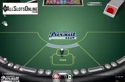 Game Screen. Poker Pursuit (iSoftBet) from iSoftBet