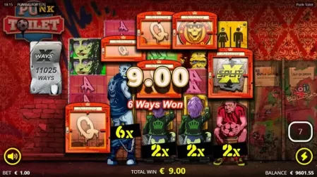 Punk Toilet slot screenshot 6