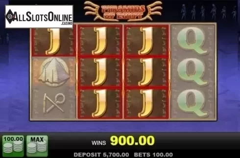 Win Screen 3. Pyramids of Egypt from Merkur