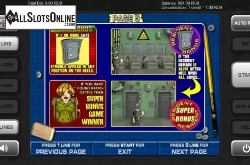 Bonus Game. Resident (Igrosoft) from Igrosoft