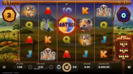 Serengeti Kings slot screenshot 1