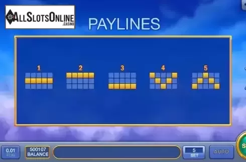 Paylines screen