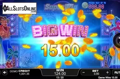 Big win screen. Super Win (PlayStar) from PlayStar