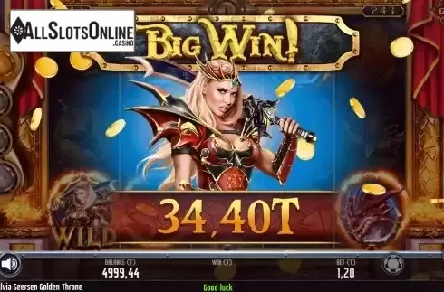 Big Win screen