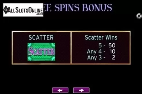 Paytable 3. The Enchantment from High 5 Games
