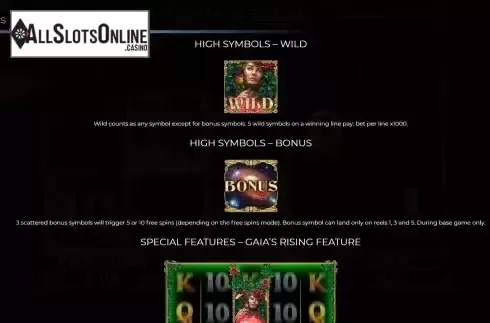 Special symbols screen