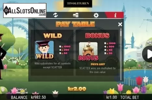 Paytable 2