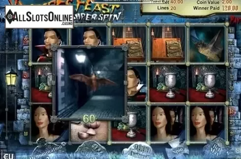 Screen6. Vampires Feast Super Spin from SkillOnNet