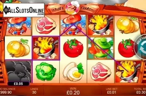 Win Screen . What's Cookin from Playtech