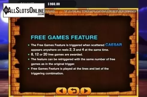 Game Rules. Wild Cleopatra Deluxe from GMW