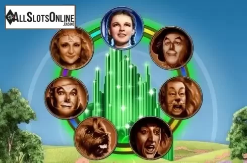 Intro Game screen. Wizard of Oz Road to Emerald City from WMS